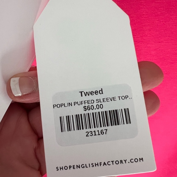 BNWT English Factory Ruffle top Size M - Picture 3 of 5